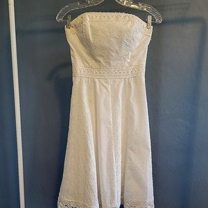 White eyelet dress